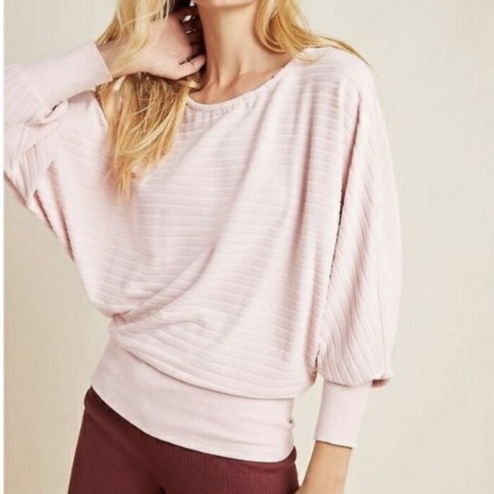 Anthropologie Saturday Sunday Ribbed Batwing Top